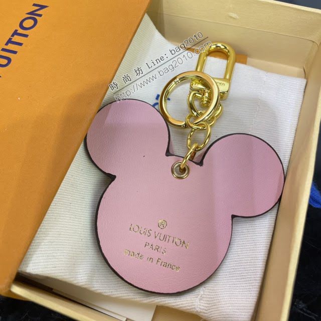 LOUIS VUITTON專櫃新款包包 路易威登Illustre Vivienne Funfair Xmas包飾 LV老花米奇鑰匙扣  ydh4078